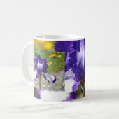 TASSE À CAFE FLEUR D'IRIS VIOLET NOTRE DIRIGEANTE  (Devant gauche)