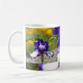 TASSE À CAFE FLEUR D'IRIS VIOLET NOTRE DIRIGEANTE  (Gauche)