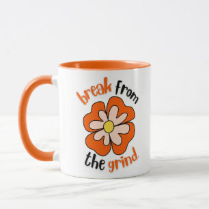 Tasse à café Fleur Orange