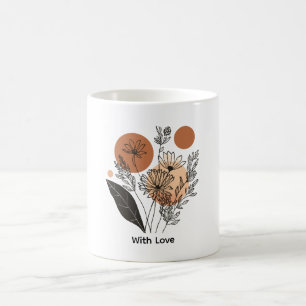Tasse à café Fleur sauvage botanique Bohème modern