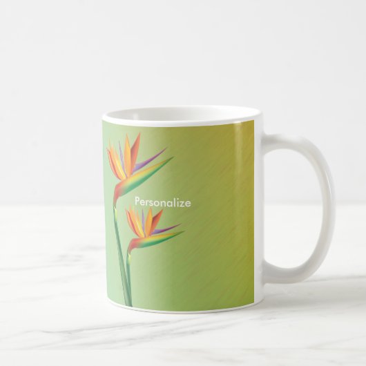 Tasse à café fleur tropicale oiseau de paradis (Droite)