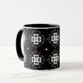 tasse à café fleurs abstraites modernes (Devant gauche)