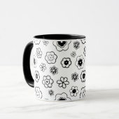 tasse à café fleurs de dessin animé (Devant gauche)