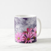 Tasse à café fleurs et graines de chardon, lilas (Devant droit)