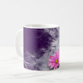 Tasse à café fleurs et graines de chardon, lilas (Devant gauche)