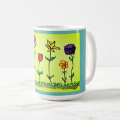 Tasse à café - Fleurs numériques (Devant droit)