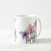 Tasse à café florale (Devant droit)