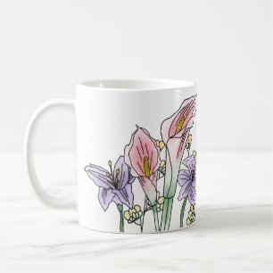 Tasse à café florale