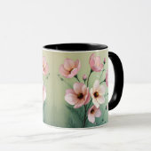 Tasse à café florale (Devant droit)