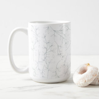 Tasse à café florale 15oz