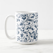 Tasse à café florale 15oz (Gauche)