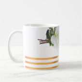 Tasse à café florale à bordure dorée (Gauche)