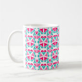 Tasse à café florale à deux tons (Gauche)