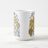 Tasse à café florale Boho, c'est correct (Centre)