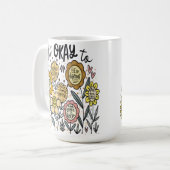 Tasse à café florale Boho, c'est correct (Devant gauche)