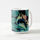 Tasse à café florale Brise d'été (Devant droit)