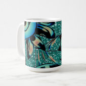 Tasse à café florale Brise d'été (Devant gauche)