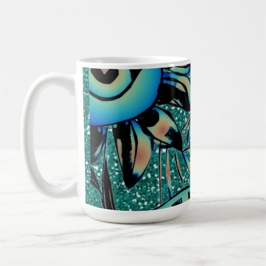 Tasse à café florale Brise d'été (Gauche)