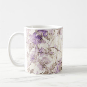 Tasse à café florale lavande Botani violet éléga