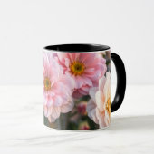 Tasse à café florale rose (Devant droit)