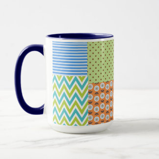 Tasse à café florale tropicale colorée – Flux vibr