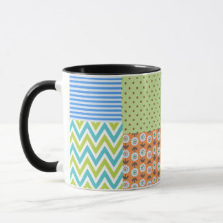 Tasse à café florale tropicale colorée – Flux vibr