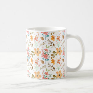 Tasse à café florale - Un début de journée fleuri