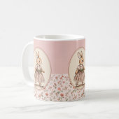 Tasse à café florale vintage (Devant gauche)