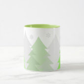 Tasse à café Forêts de Noël en Bois (Centre)