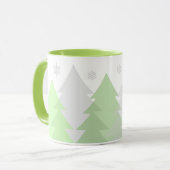 Tasse à café Forêts de Noël en Bois (Devant gauche)
