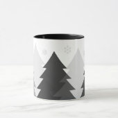 Tasse à café Forêts de Noël en Bois (Centre)