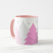 Tasse à café Forêts de Noël en Bois (Devant gauche)