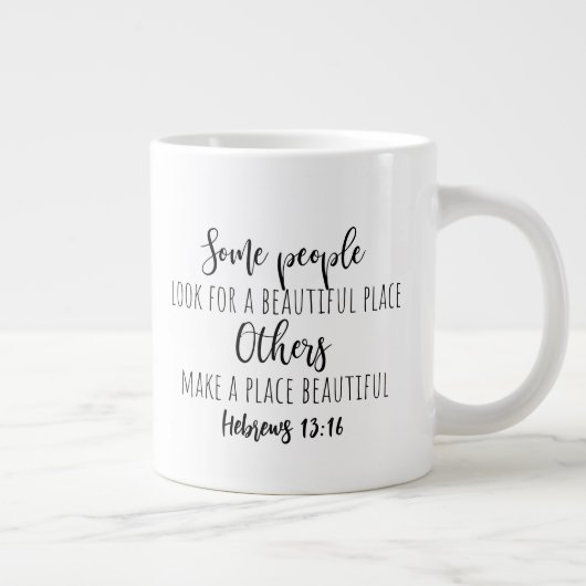 Tasse à café géante à deux côtés (Droite)