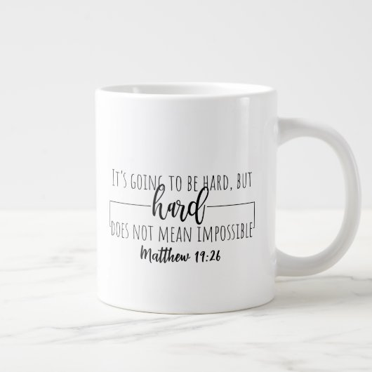 Tasse à café géante à deux côtés (Droite)