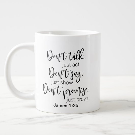 Tasse à café géante à deux côtés (Gauche)