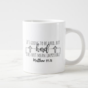 Tasse à café géante à deux côtés