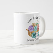 Tasse à café géante personnalisée Crochet Amour (Devant droit)