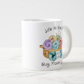 Tasse à café géante personnalisée drôle au crochet (Devant droit)