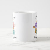 Tasse à café géante personnalisée drôle au crochet (Devant)