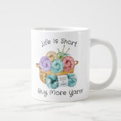 Tasse à café géante personnalisée drôle au crochet (Droite)