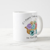 Tasse à café géante personnalisée et amusante au c (Devant droit)