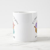 Tasse à café géante personnalisée et amusante au c (Devant)