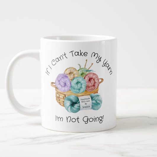 Tasse à café géante personnalisée et amusante au c (Gauche)