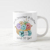 Tasse à café géante personnalisée pour fille au cr (Droite)