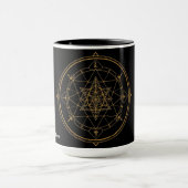 Tasse à café Géométrie sacrée noire (Centre)