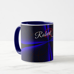 Tasse à café géométrique à feuille de trèfle à acc