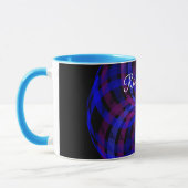 Tasse à café géométrique à fleur de pétale central (Gauche)