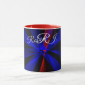 Tasse à café géométrique abstraite couleur myrtill (Centre)