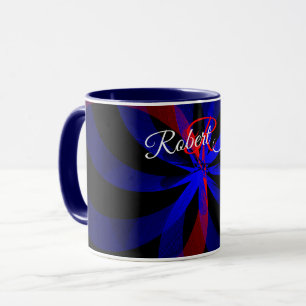 Tasse à café géométrique au centre de couleur myrt