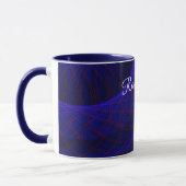 Tasse à café géométrique Blue Space Donuts (Gauche)